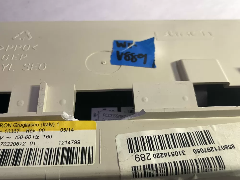 Bitron Grugliasco Washer Control Board 4619 70220672 01 AZ197142 | Wmv889