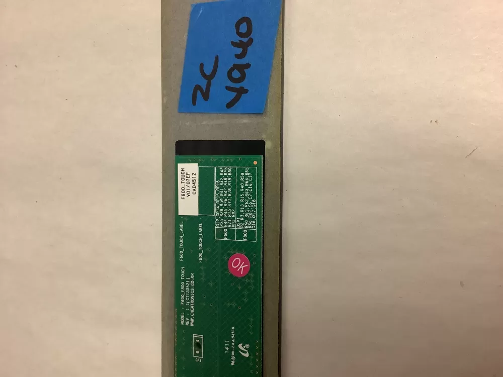 Samsung DD92-00037B Dishwasher User Interface