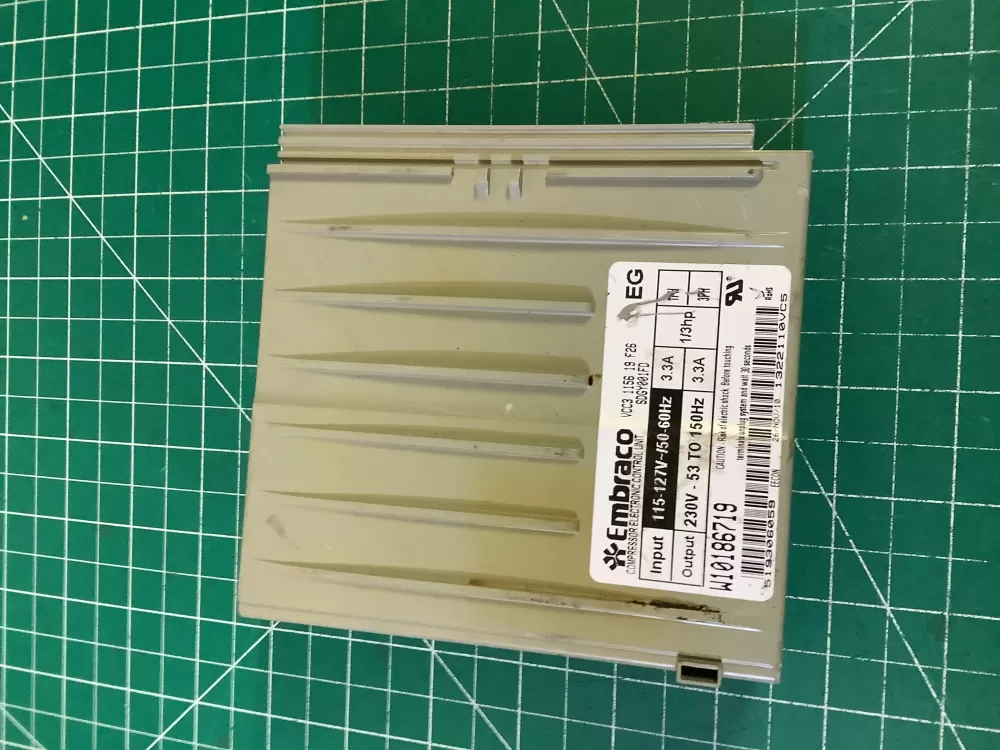 Kenmore  Whirlpool  KitchenAid  Maytag 519306059  W10893917  AP6030712  W10186719  W10285954  WPW10285954  4460593  PS11765768 Refrigerator Compressor Inverter Control