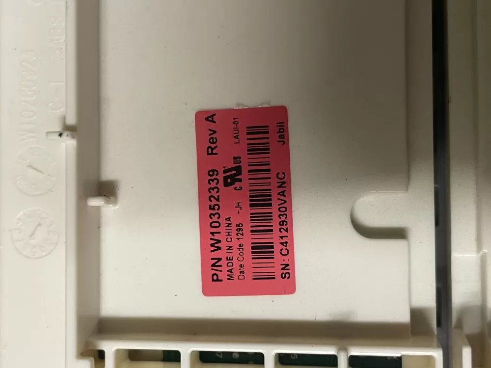 Whirlpool W10352339 Washer Control AZ42841 | Wm1746