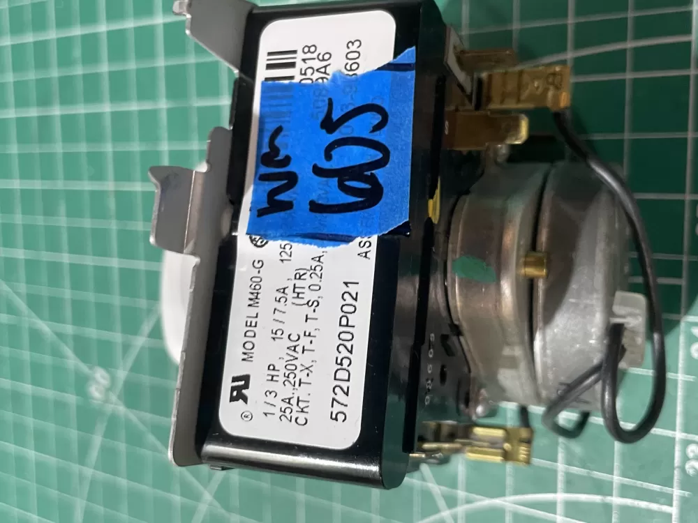 GE 572D520P021 WE4M271 Dryer Timer AZ193440 | Wm605