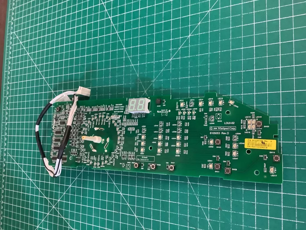 W10299 Whirlpool W10297396 WPW10297396 Washer Control Board AZ229398 | NR599 ...