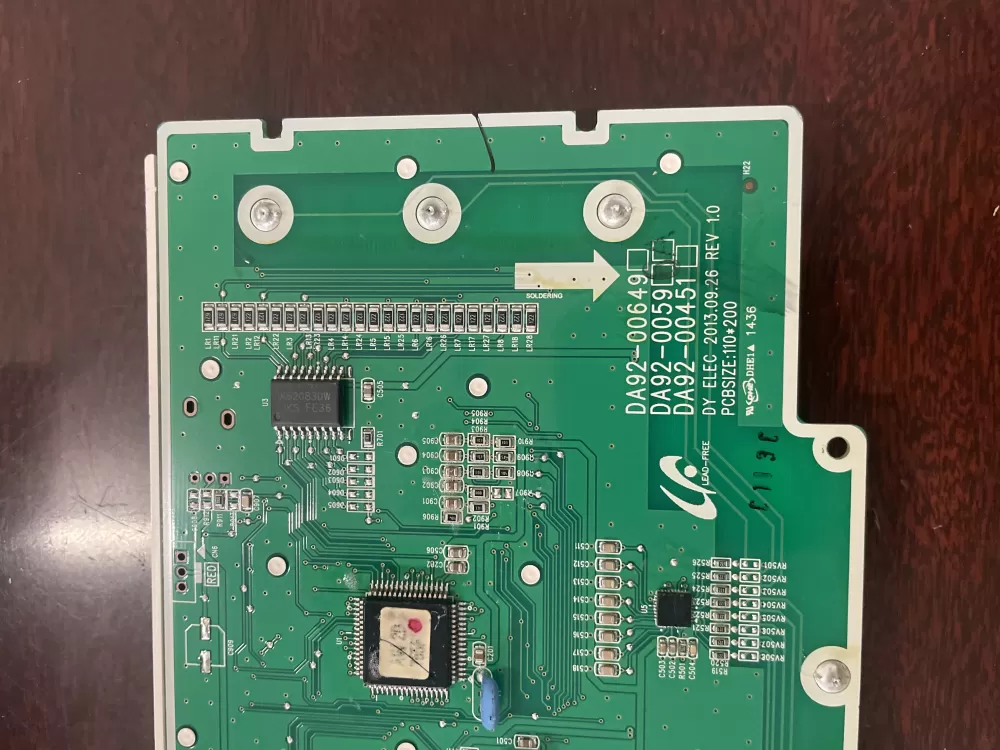 Samsung DA92-00596A Refrigerator Dispenser Control Board AZ41166 | KM1715