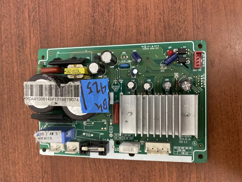 Samsung DA41 00585A 00614B Refrigerator Control Board Inverter AZ35626 | BK425