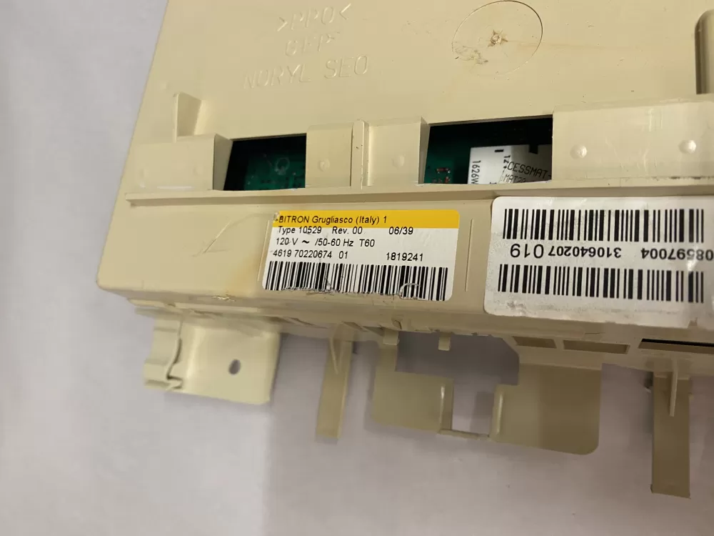 Whirlpool 4619 70220674 01 Washer Control Board CCU