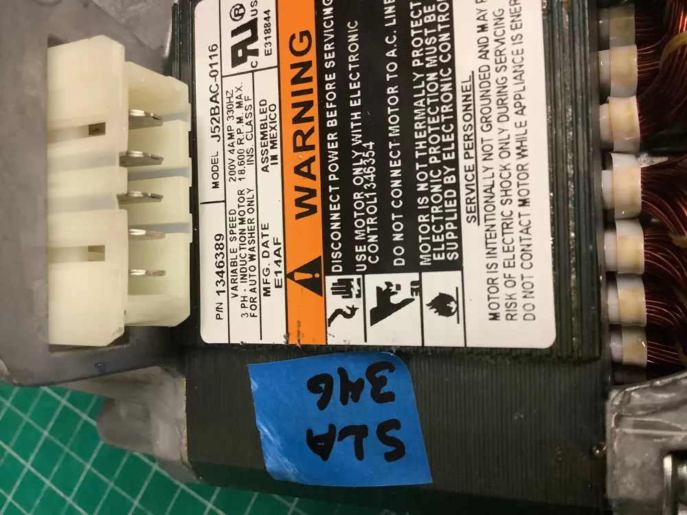 Frigidaire 1346389 7134638900 134638900 PD00025565 137248100 1482887 AP4368585 PS2349252 EAP2349252 Washer Drive Motor