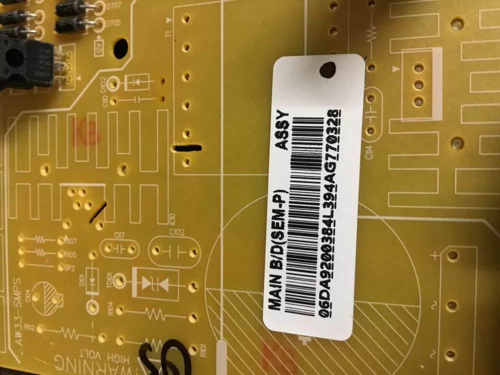 Samsung DA92 00384L DA9200384L Refrigerator Control Board AZ18368 | NR47