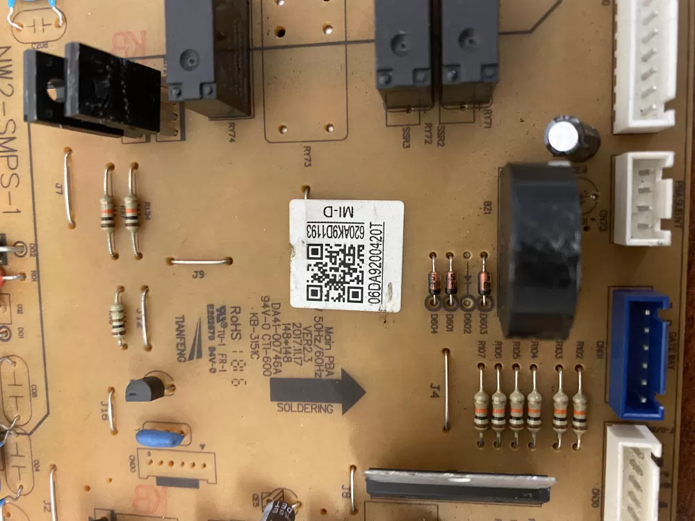 Samsung DA92 00420T DA9200420T Refrigerator Control Board AZ35734 | BK468