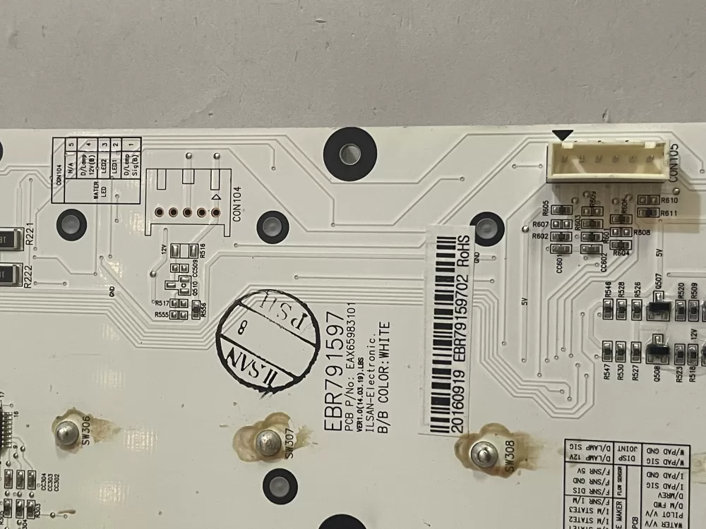 LG EBR79159702 KENMORE Refrigerator Control Board Dispenser AZ171414 | KM2588