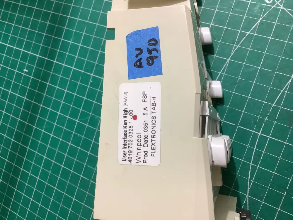 Whirlpool 46197020328 Washer Control UI Board AZ214279 | ARV950