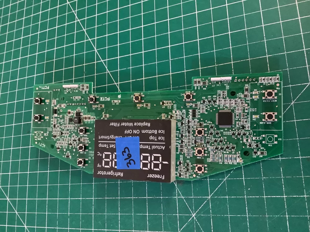 GE 100027 Refrigerator Control Board French Door Dispenser AZ201849 | NR363