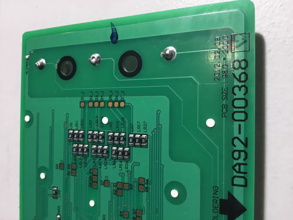 Samsung DA92-00368B Refrigerator Dispenser UI Control Board AZ38416 | NR4