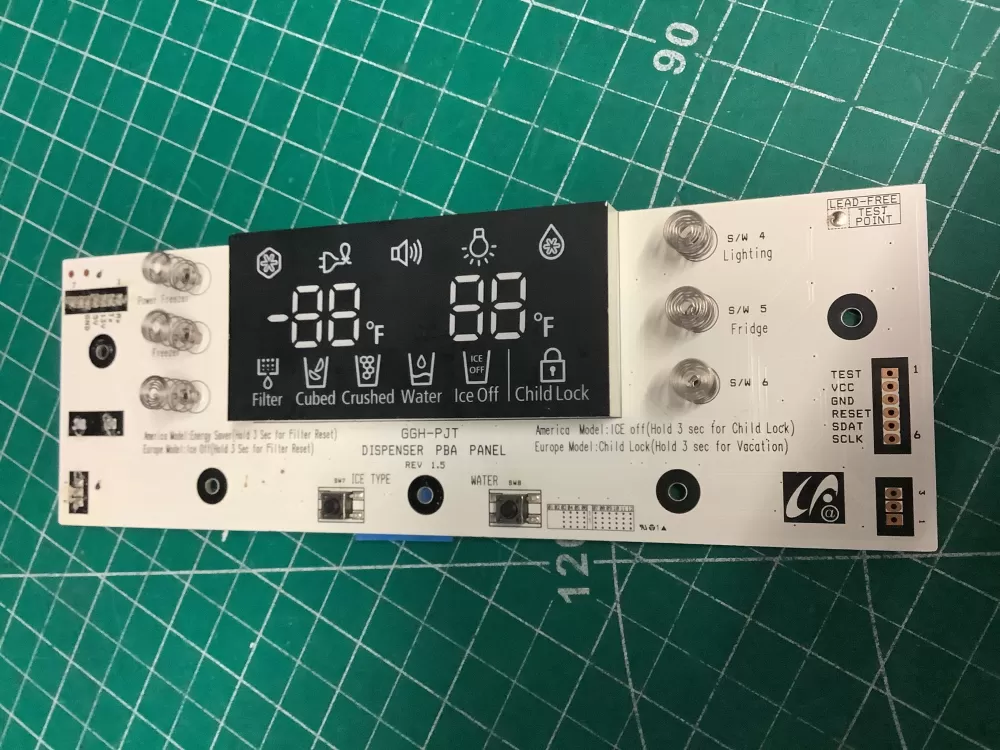 Samsung DA41-00522  DA41-00522A Refrigerator Dispenser Control Board