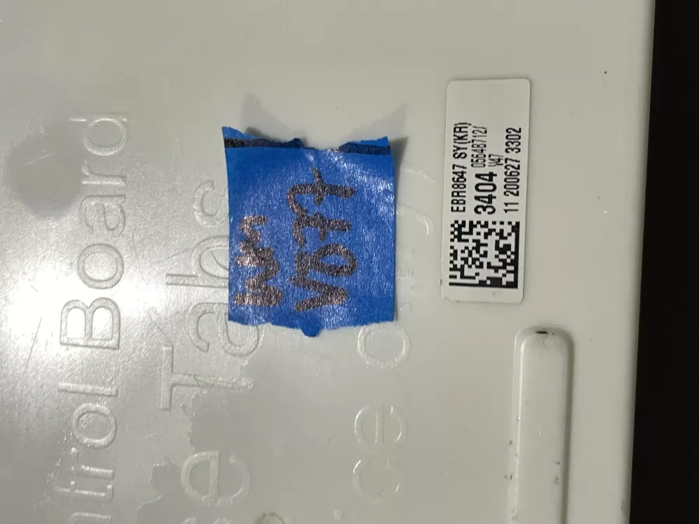 LG EBR86473404 Dishwasher Control Board AZ201317 | Wmv877