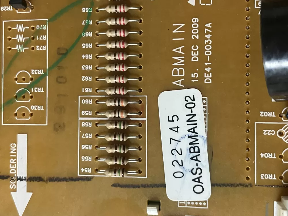 Samsung DE41 00347A Range Control Board Oas Abmain AZ44989 | Wmv115
