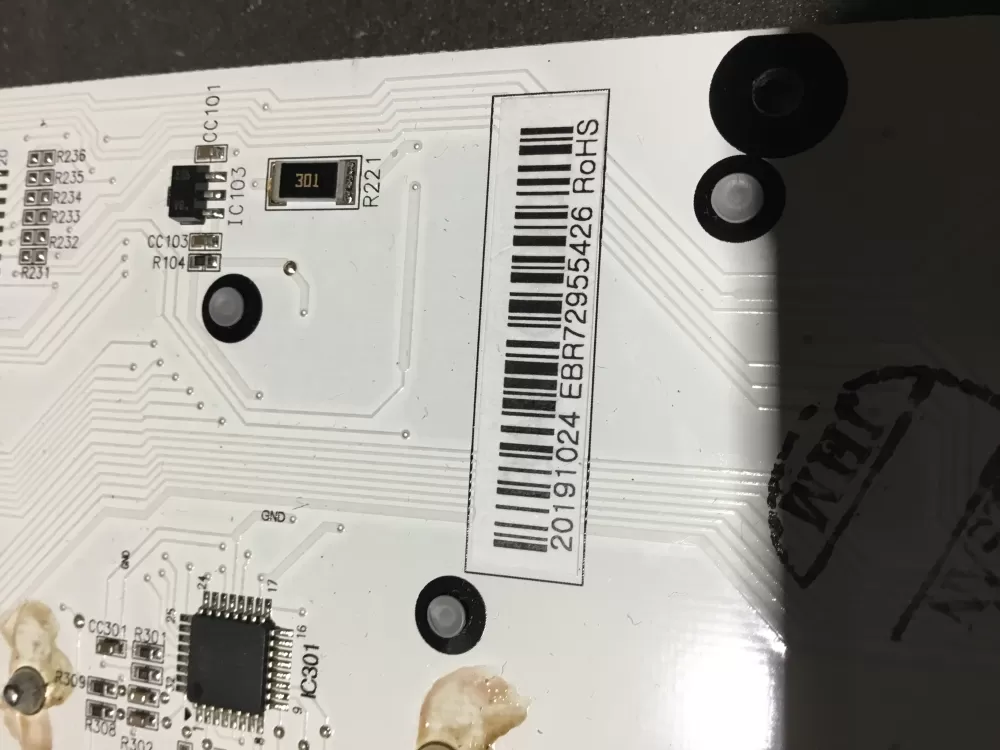 LG EBR72955422 EBR72955426 Refrigerator Control Board AZ82233 | NR334