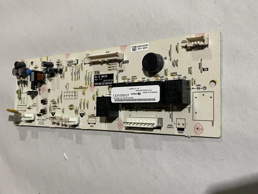 GE  Whirlpool 165D9734G005  DWD20XP005CN Dishwasher Control Board