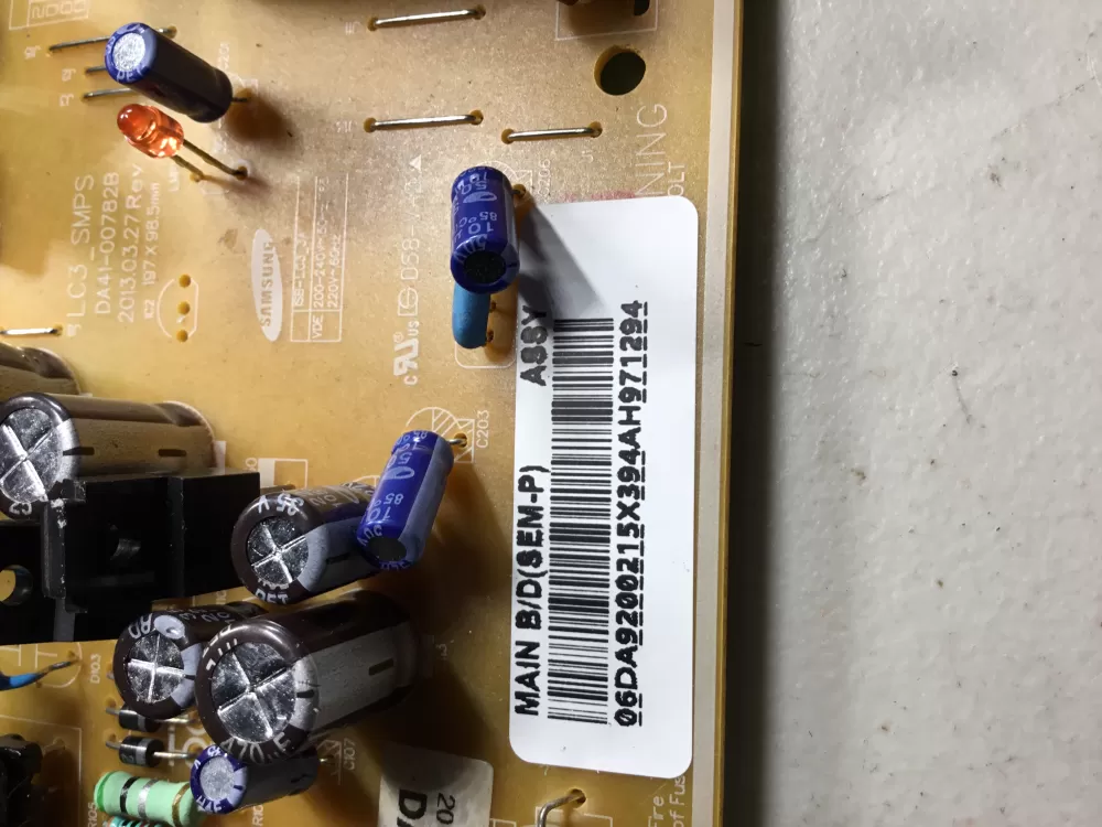 Samsung DA92 00215X Refrigerator Control Board Inverter AZ40264 | NR21