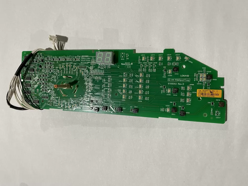 Whirlpool W10051166 Dryer Control Board
