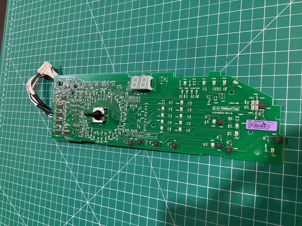Whirlpool W10566878 Washer User Interface Control Board