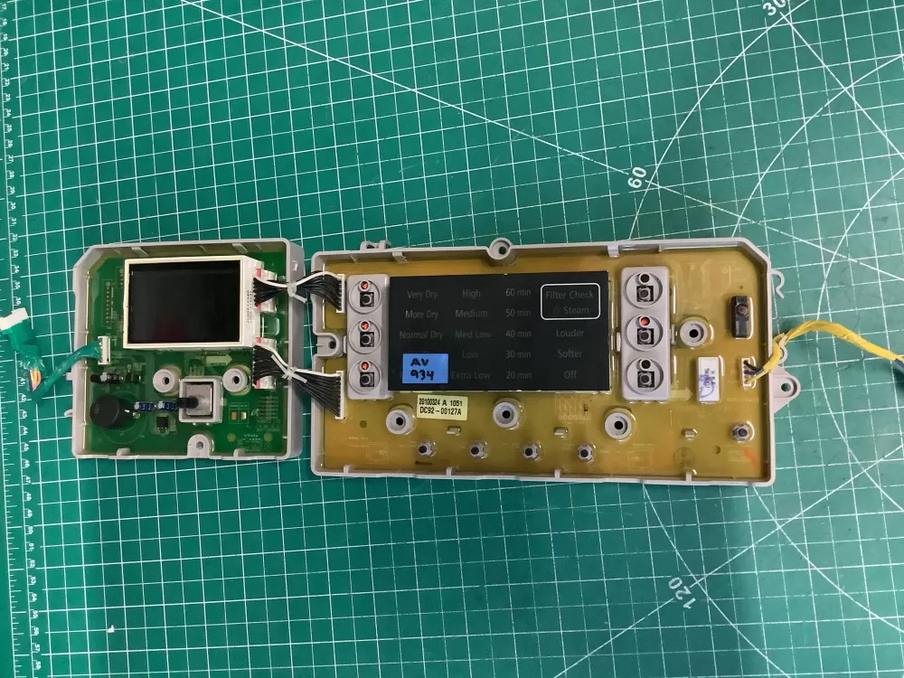 Samsung DC92 00127A Dryer Control Board AZ213716 | ARV934