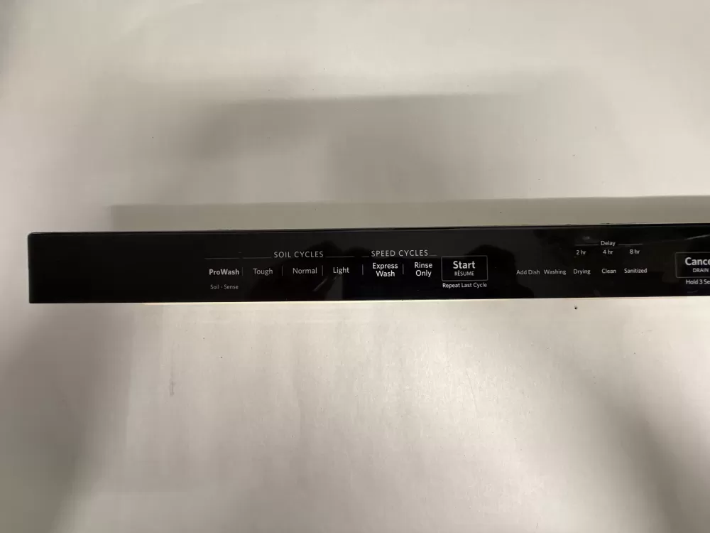 Whirlpool KitchenAid W10716255 Dishwasher Control Panel AZ228905 | KMV798