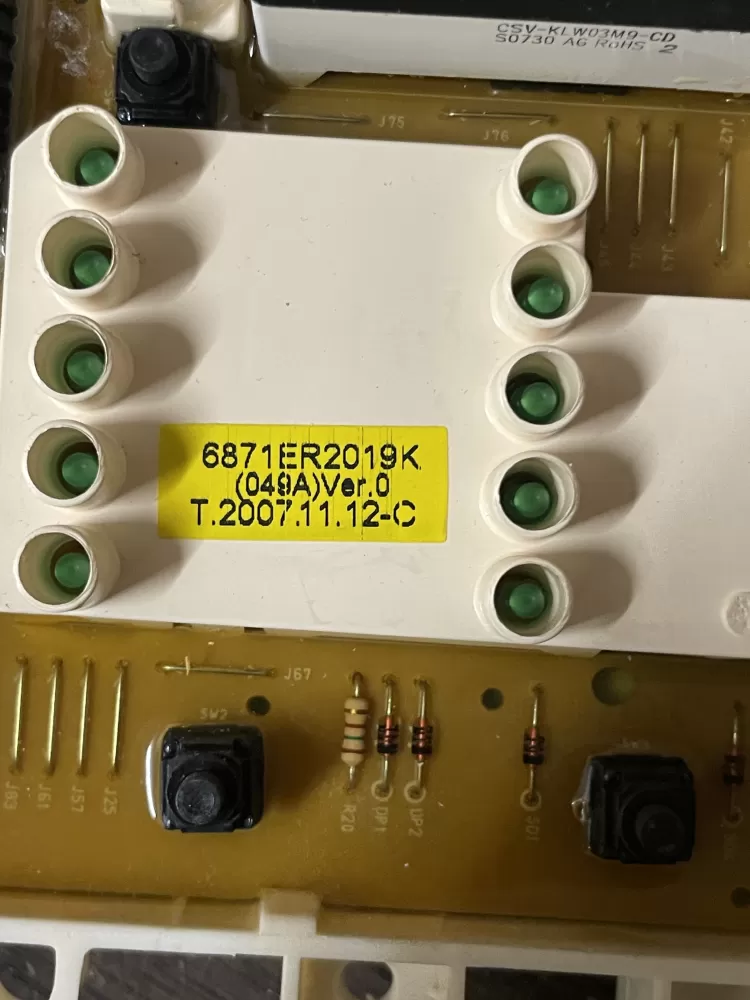 LG Kenmore 6870EC9230B 6871ER2019K Washer Control Board AZ44221 | WMV388