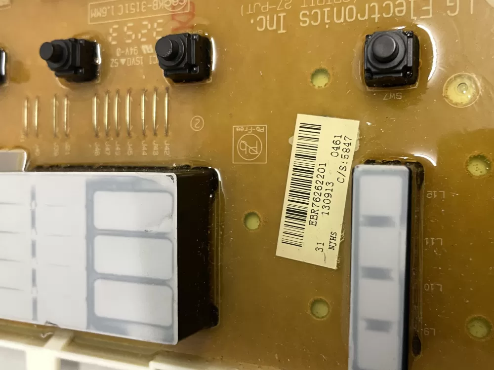 LG EBR76262201 EBR75446006 Washer Control Board AZ207911 | Wmv920