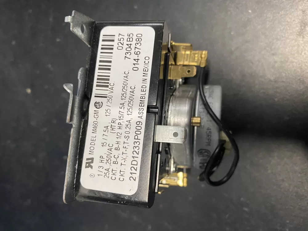 GE 212D1233P009 WE04X23134 AP5986379 WE4M361 4455190 Dryer Timer AZ22193 | BK1036