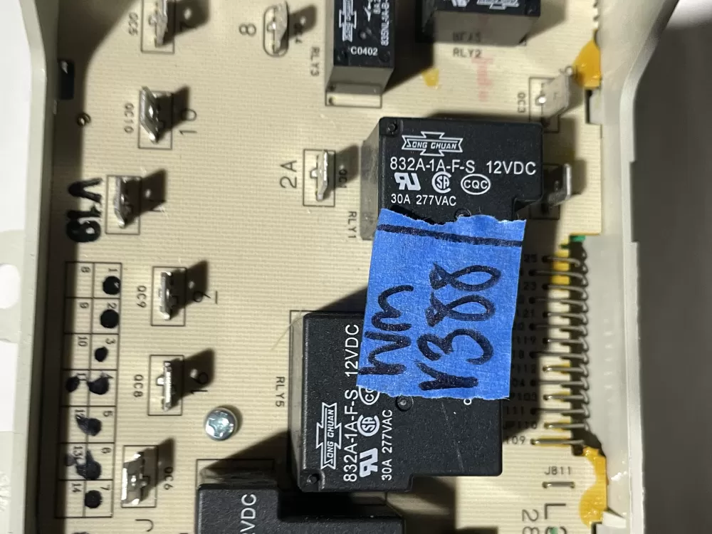 GE 572D660G07 WE4M296 Dryer Control Board AZ106895 | Wmv388