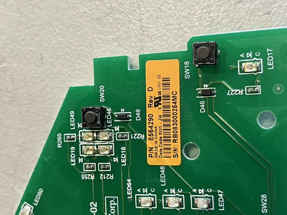 Whirlpool Maytag Kenmore 8564290 8565349 Washer Control Board AZ44235 | V429