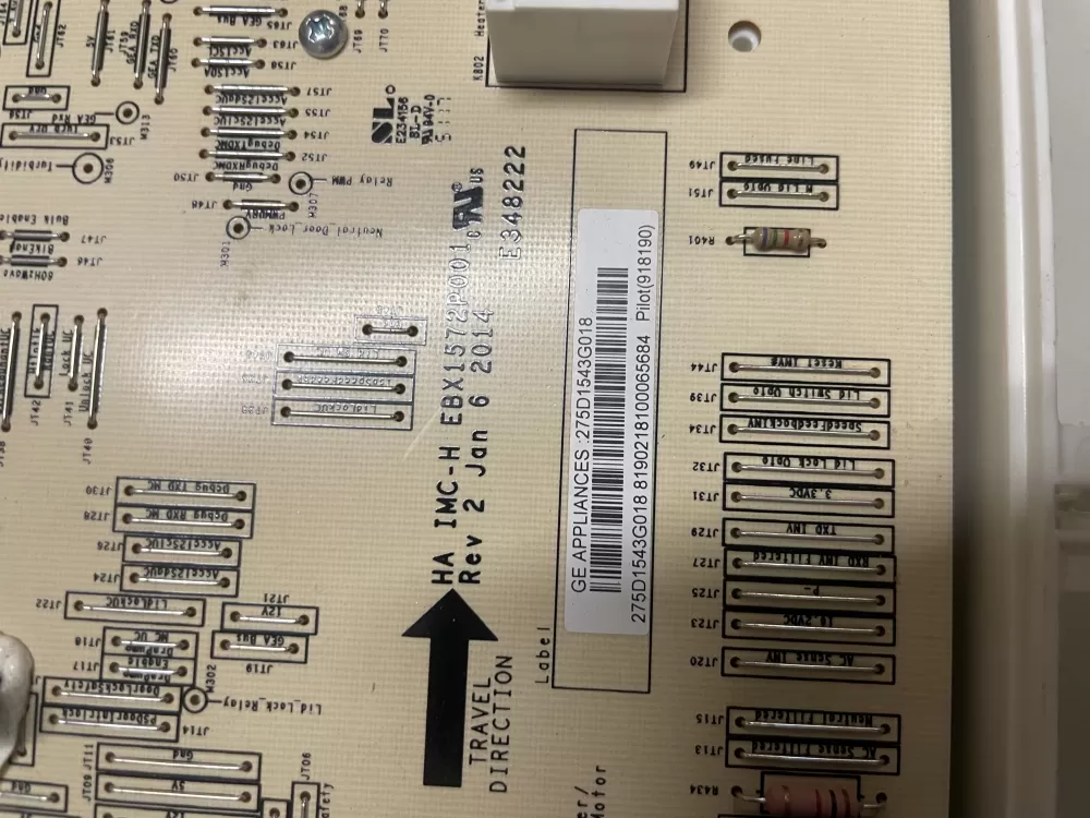 GE 275D1543G018 Washer Control Board AZ55333 | Wmv506