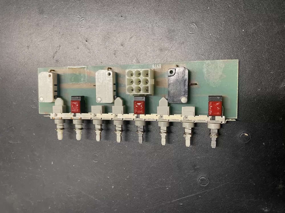 Whirlpool 3368541 Dishwasher Control Board Switch Assembly