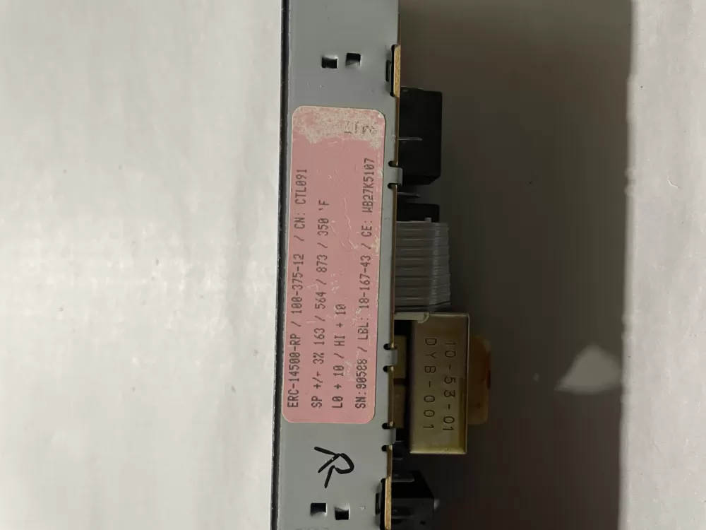 GE Oven Range Control Board WB27K5107 ERC-14500-RP 100-375-12 AZ198130 | KM2740