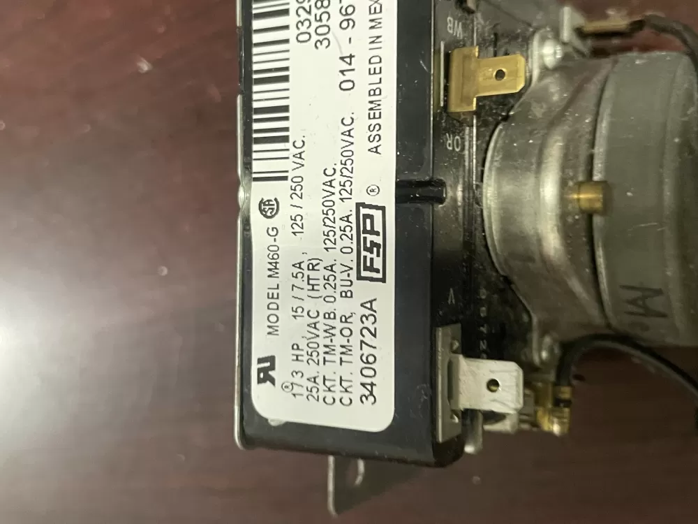 Whirlpool 3406723A 4433735 AP6008572 PS11741712 Dryer Timer  AZ97324 | Wm1696