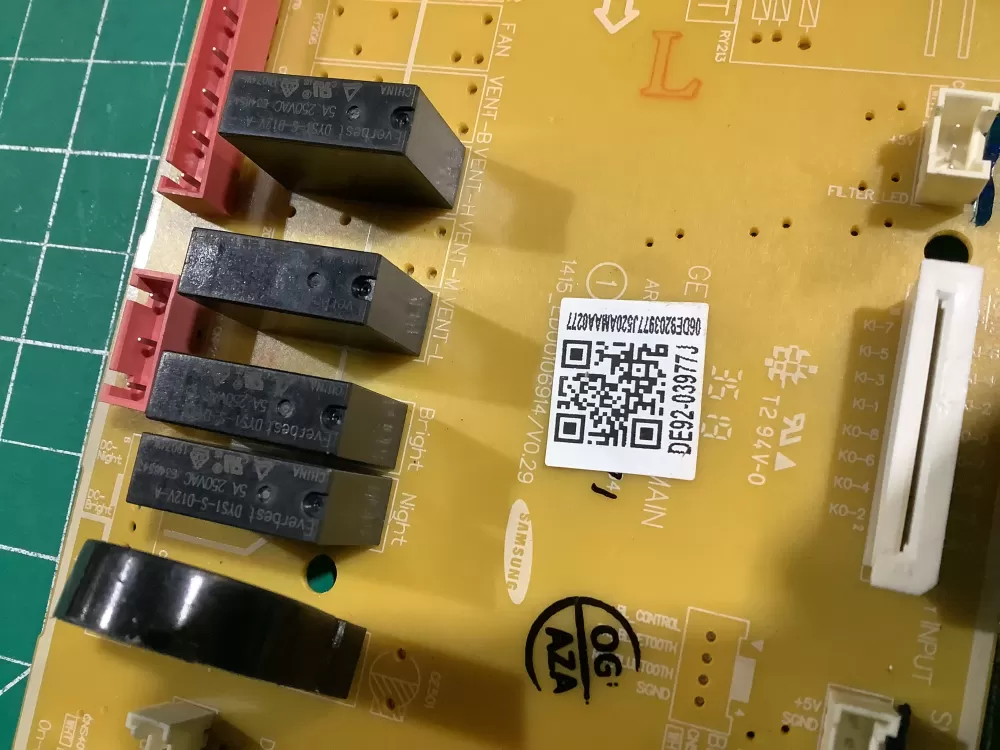 Samsung DE92-03977J Microwave Control Board AZ156533 | NR23