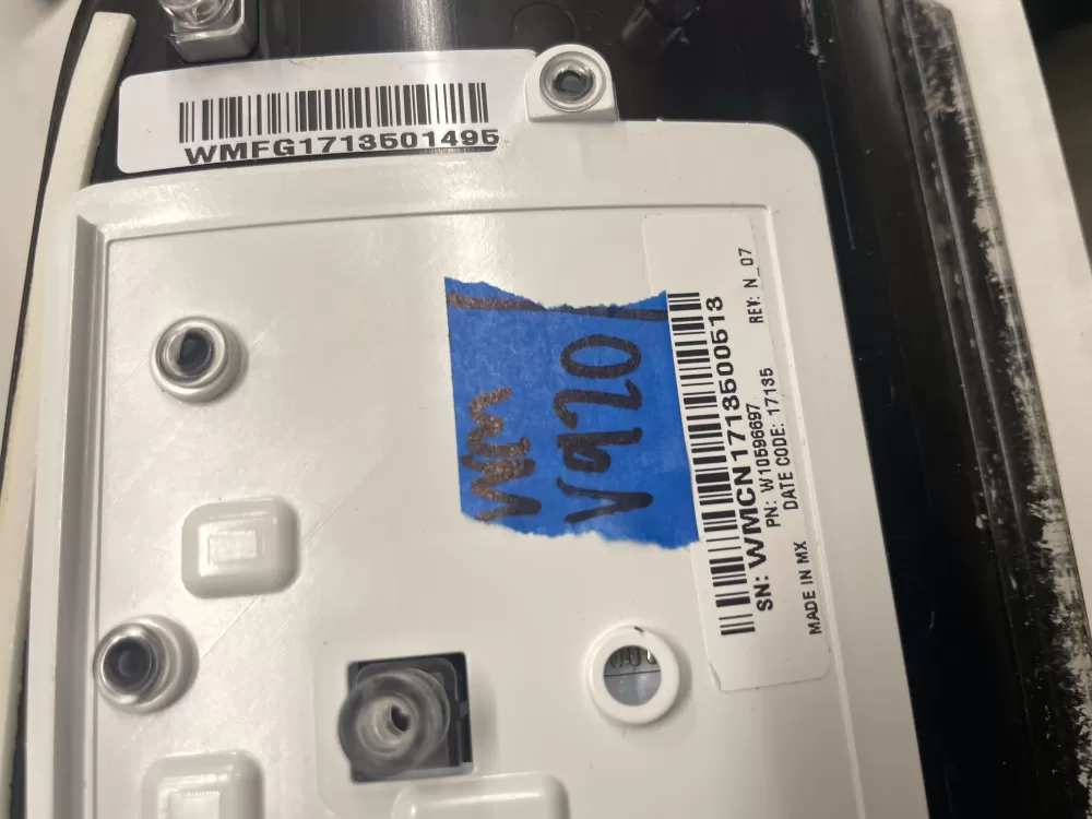 W10596697 Whirlpool Washer Control Panel