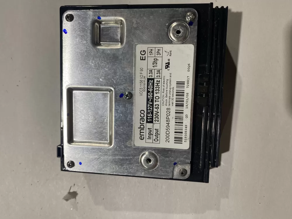 GE 200D5948P028 Refrigerator Control Board Inverter