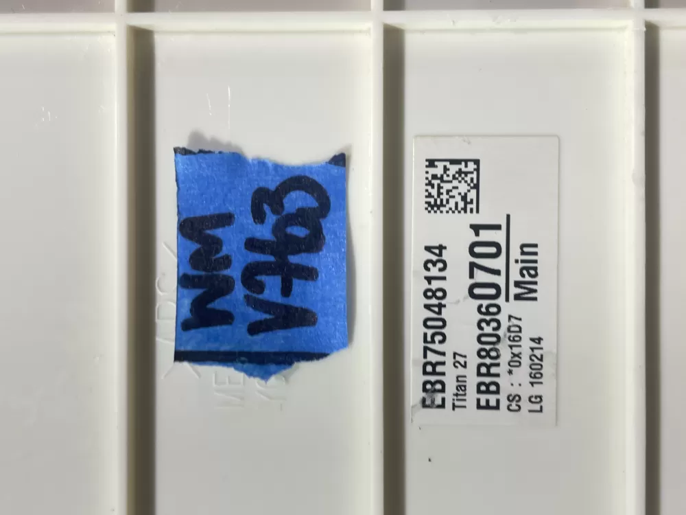 LG EBR80360701 EBR75048134 Washer Control Board PCB Assembly AZ147467 | Wmv763