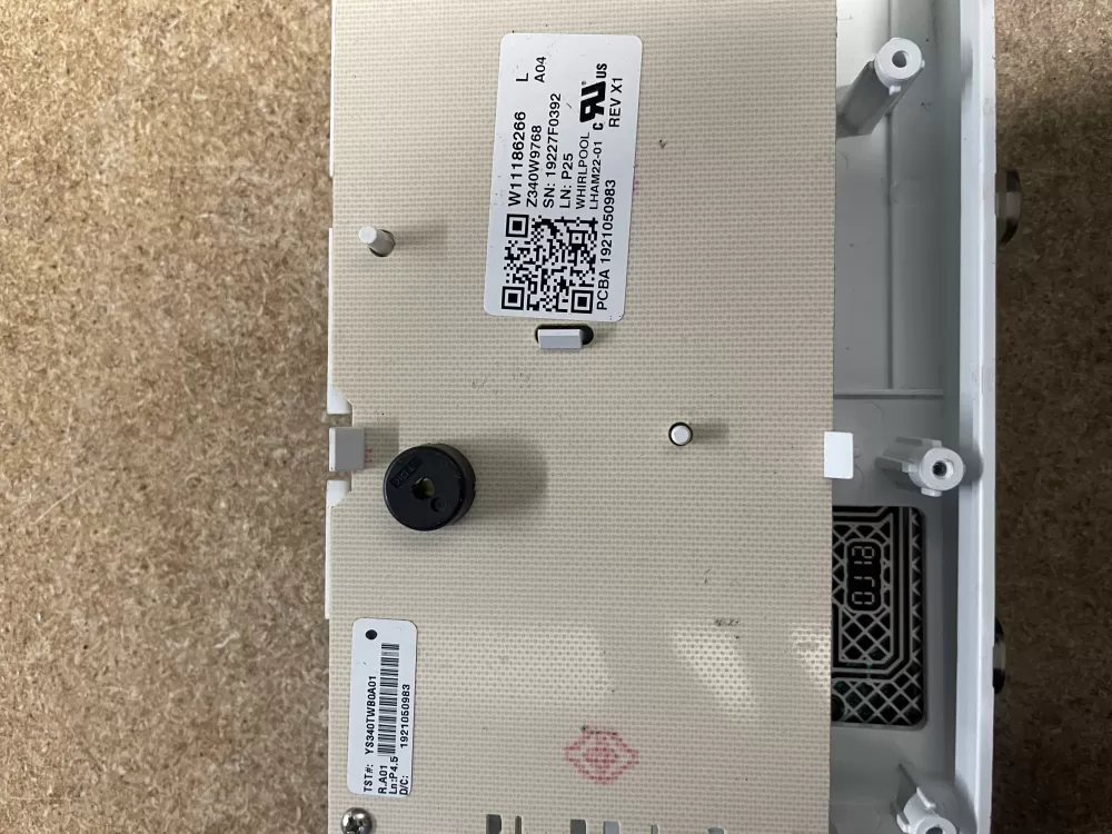 Whirlpool W11186266 Washer Control Board Display AZ9291 | KM1344