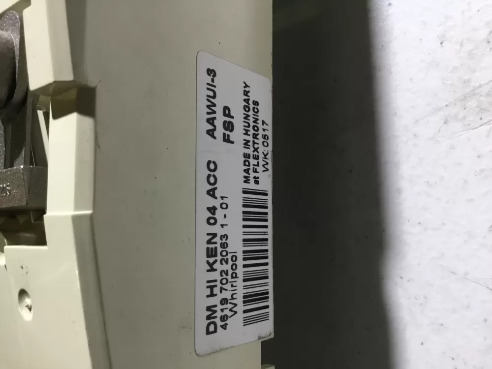 Whirlpool 1 01 10030  Panel Assembly Invid 0030 Control Board AZ29398 | NRV14