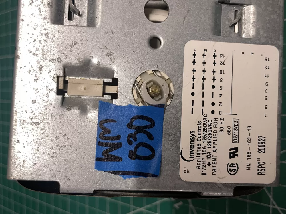 SpeedQueen 168-163-18 200927 Washer Timer AZ211851 | Wm830