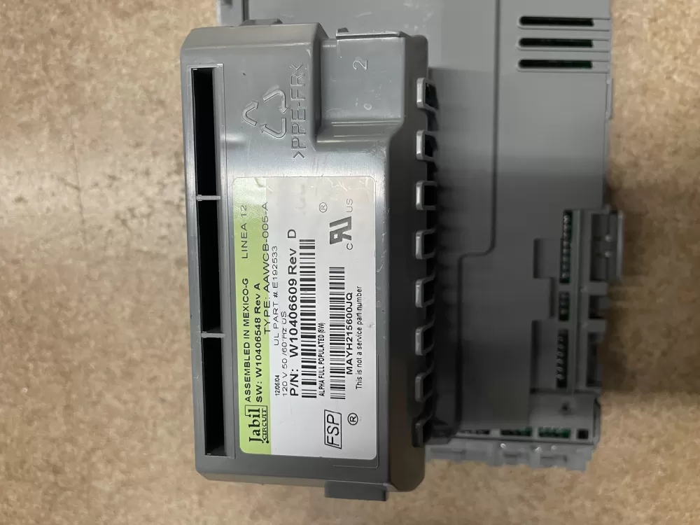 Whirlpool Amana W10406609 Washer Control Board AZ22900 | KMV102