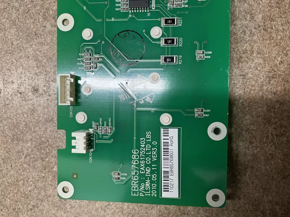 LG Kenmore EBR65768601 Refrigerator Control Board AZ12438 | KM1659