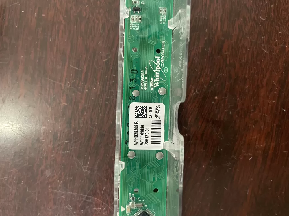 Whirlpool W11109830 Dishwasher Control Board User Interface AZ38350 | KM717