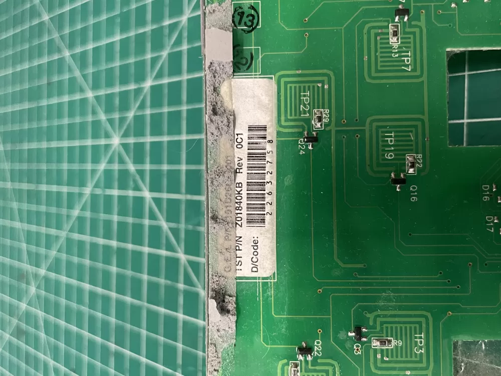 GE Z01840KB WB29T10017 Range Cooktop Display Control Board AZ229640 | Wmv544