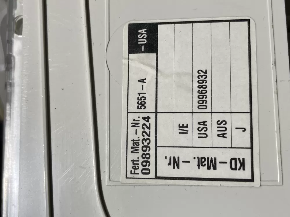 Miele 9893224 09968932 Dishwasher Control Module