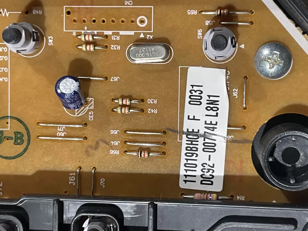 Samsung DC92 00774E Dryer Control Board AZ88421 | Wmv215