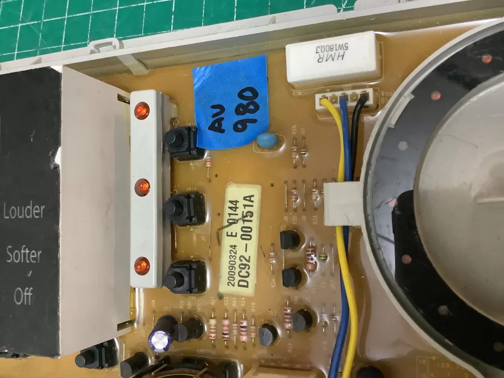 Samsung DC92 00151A Washer Control Board AZ226698 | ARV980