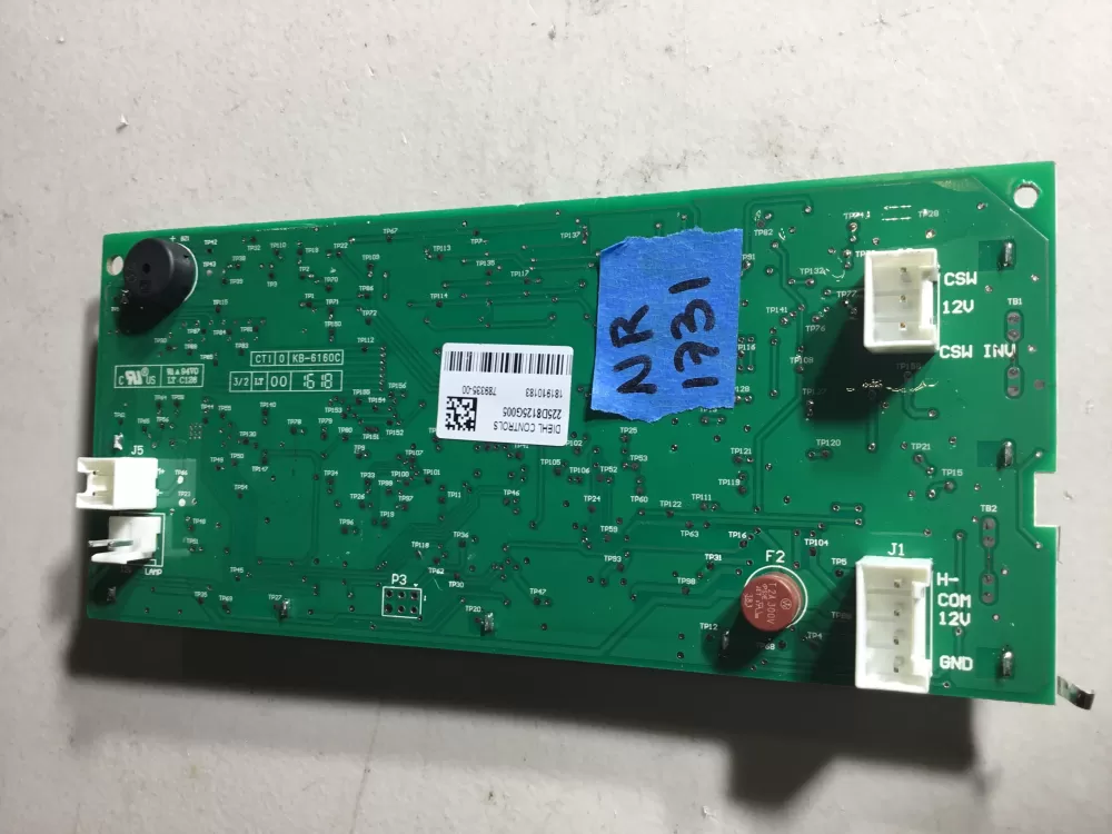 GE 225D8125G005 Wr55x31443 Refrigerator Control Board AZ42575 | NR1731